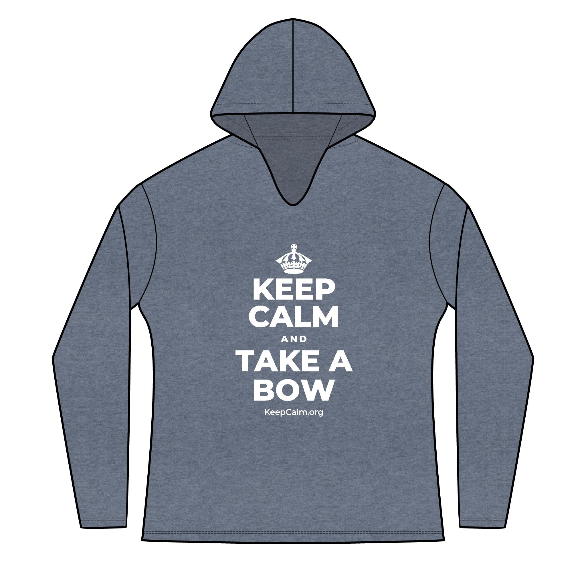 KEEP CALM AND TAKE A BOW Women's Long Sleeve Hoodie