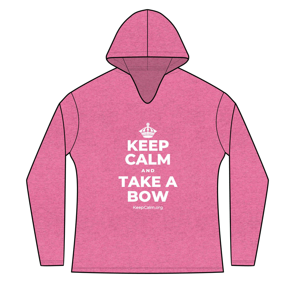 KEEP CALM AND TAKE A BOW Women's Long Sleeve Hoodie