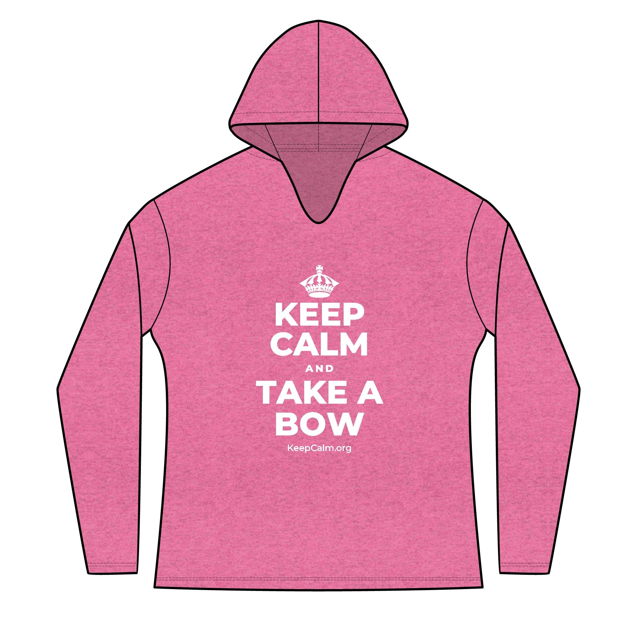 KEEP CALM AND TAKE A BOW Women's Long Sleeve Hoodie
