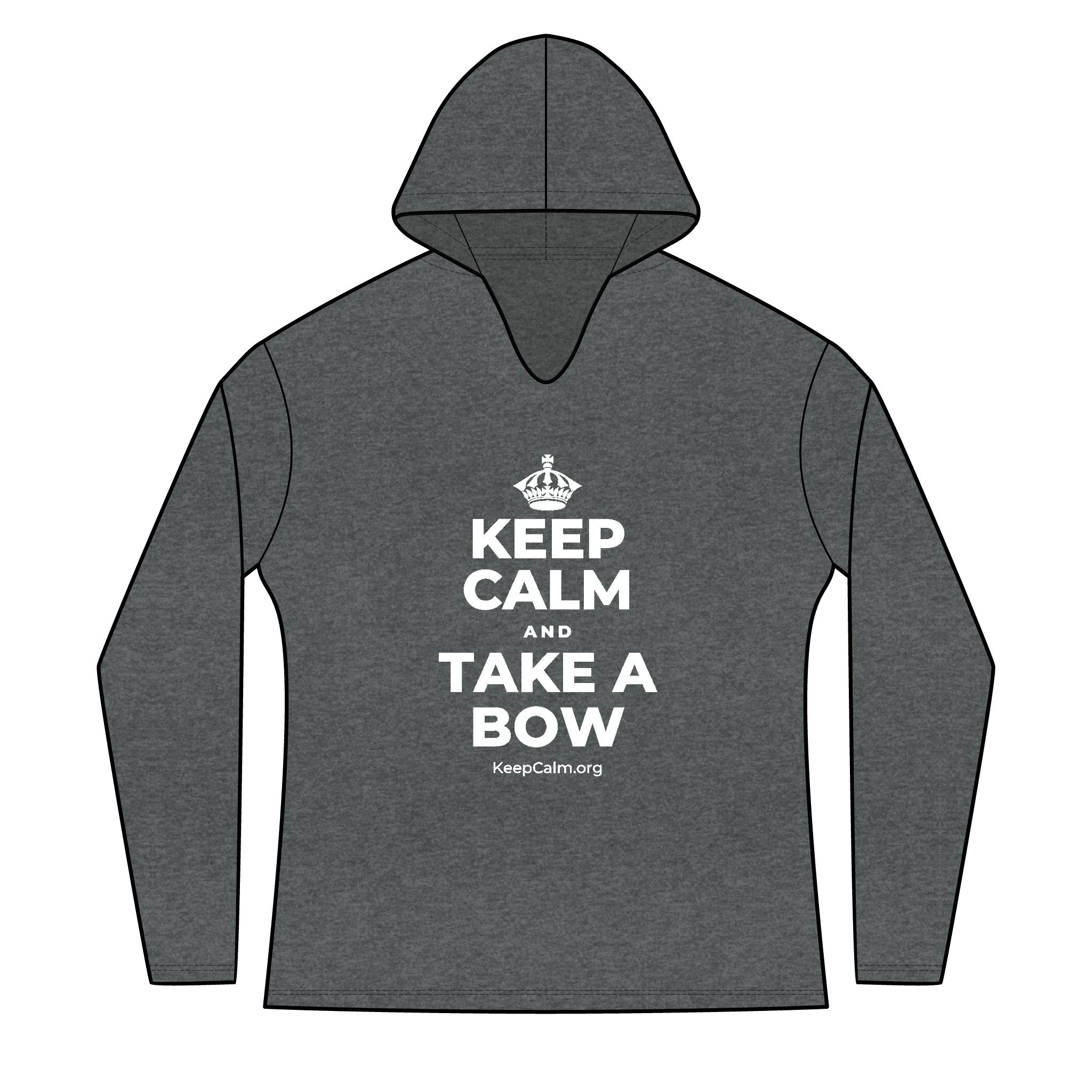 KEEP CALM AND TAKE A BOW Women's Long Sleeve Hoodie