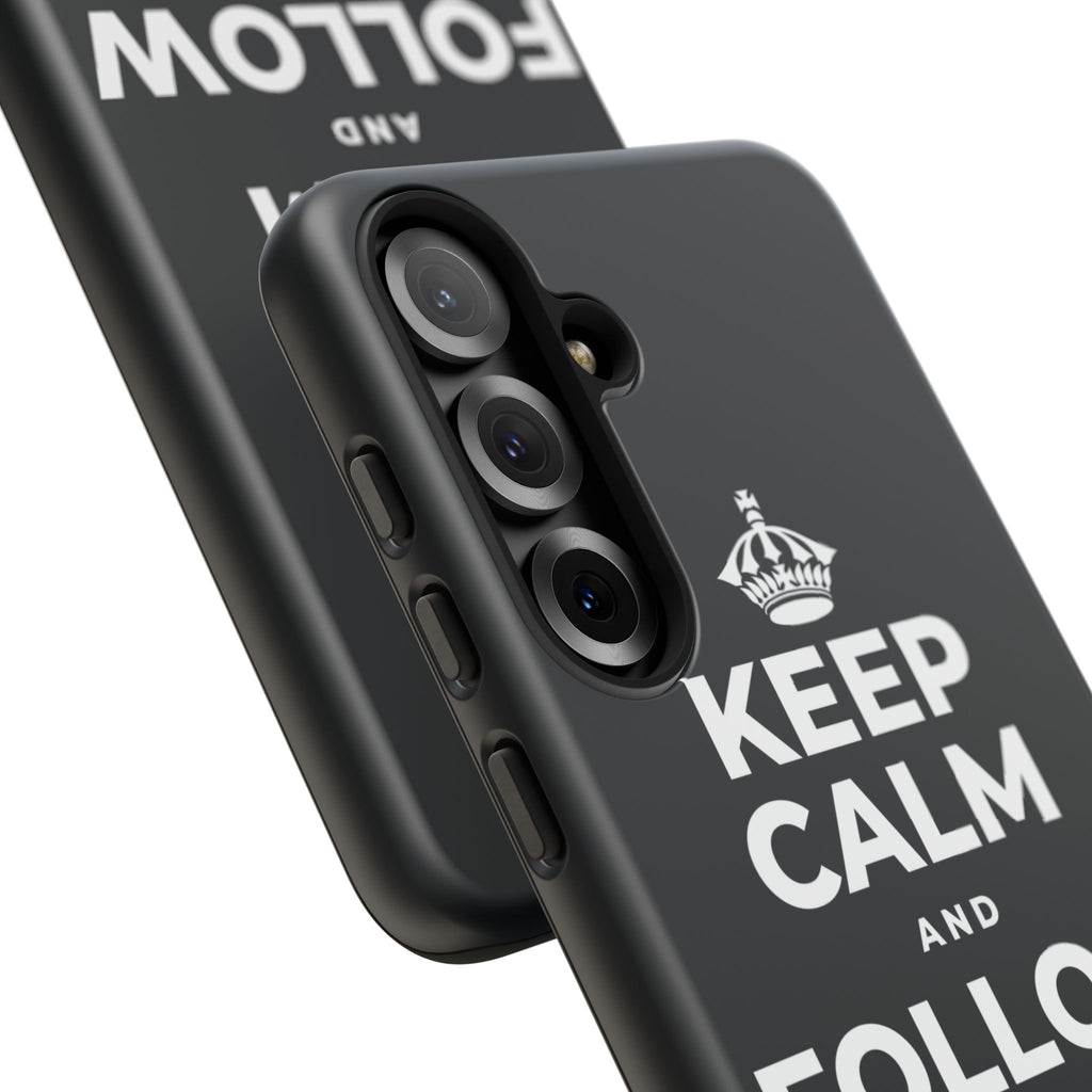 KEEP CALM AND FOLLOW YOUR HEART Phone Case (Dark)