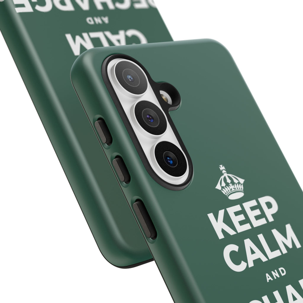 KEEP CALM AND RECHARGE, NO GUILT Phone Case