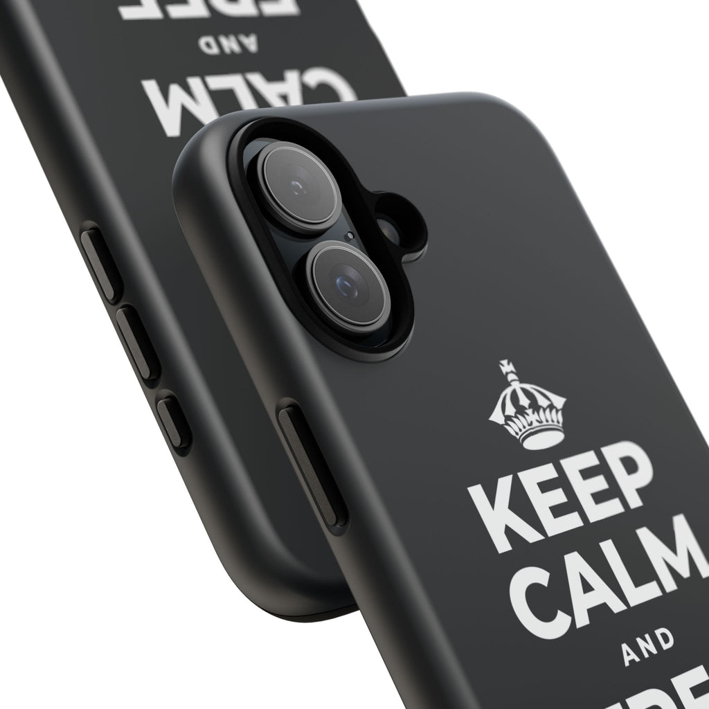 KEEP CALM AND FREE YOURSELF Phone Case (Dark)