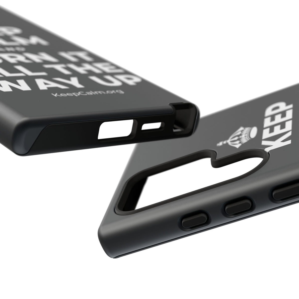 KEEP CALM AND TURN IT ALL THE WAY UP Phone Case (Dark)