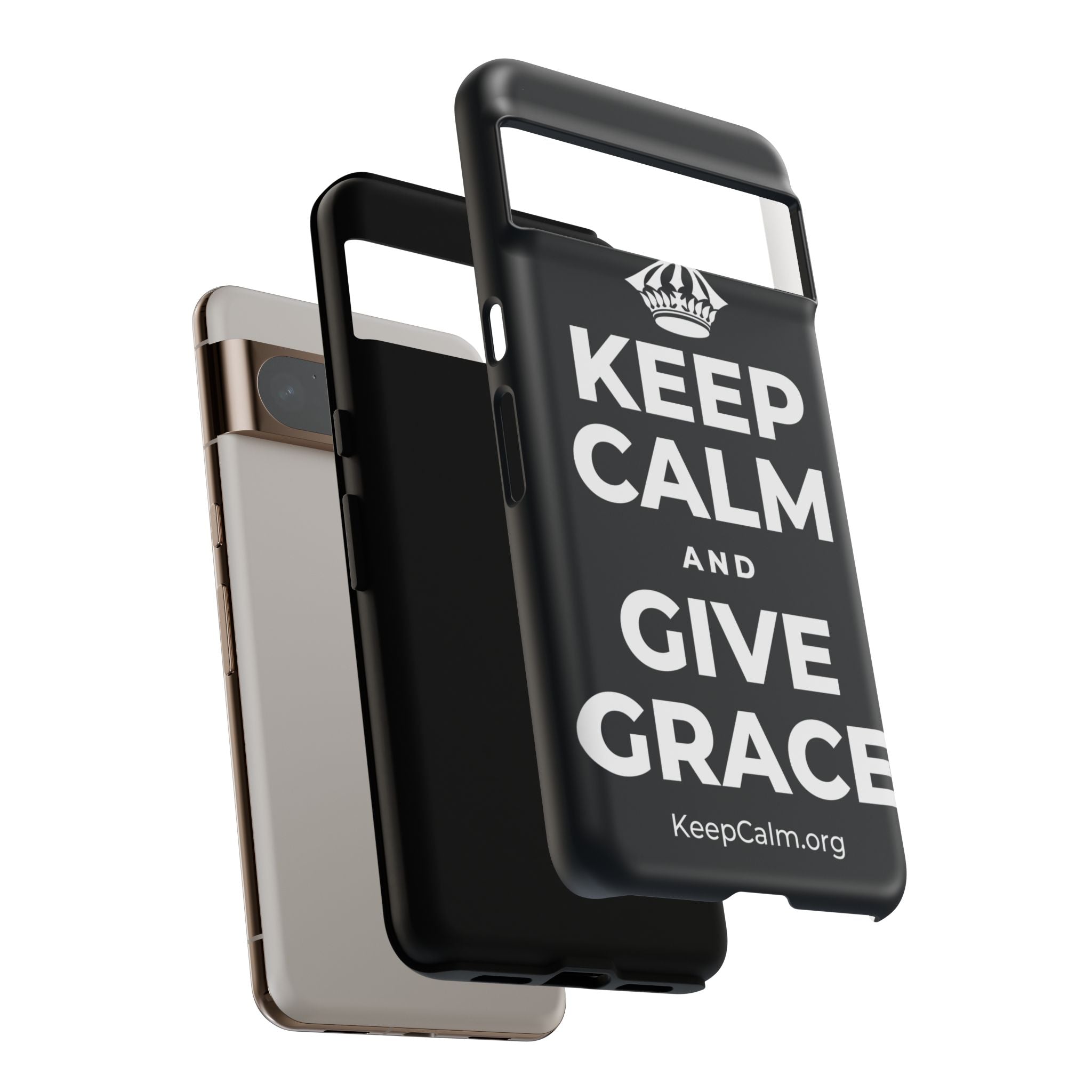KEEP CALM AND GIVE GRACE Phone Case (Dark)