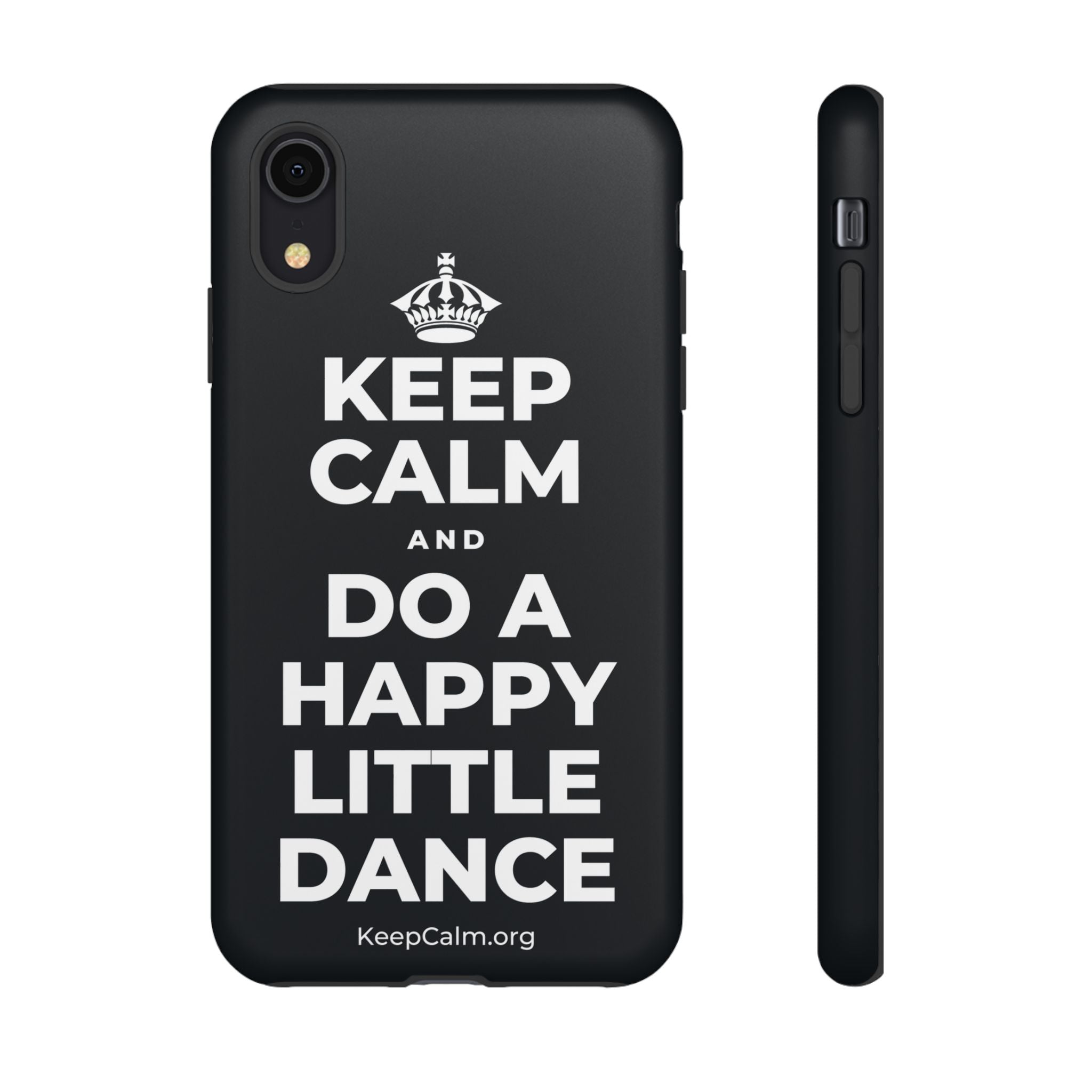 KEEP CALM AND DO A HAPPY LITTLE DANCE Phone Case (Dark)