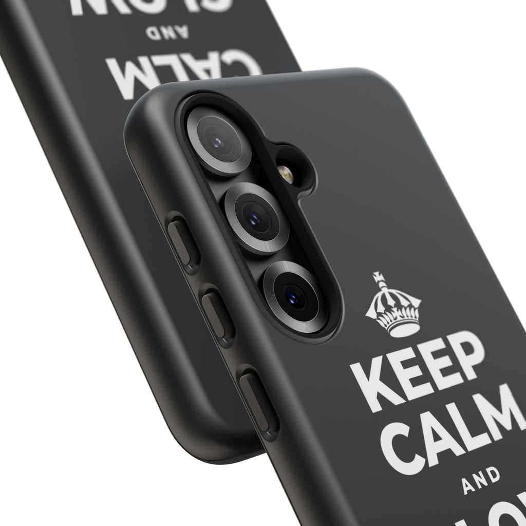 KEEP CALM AND GLOW TOGETHER Phone Case (Dark)