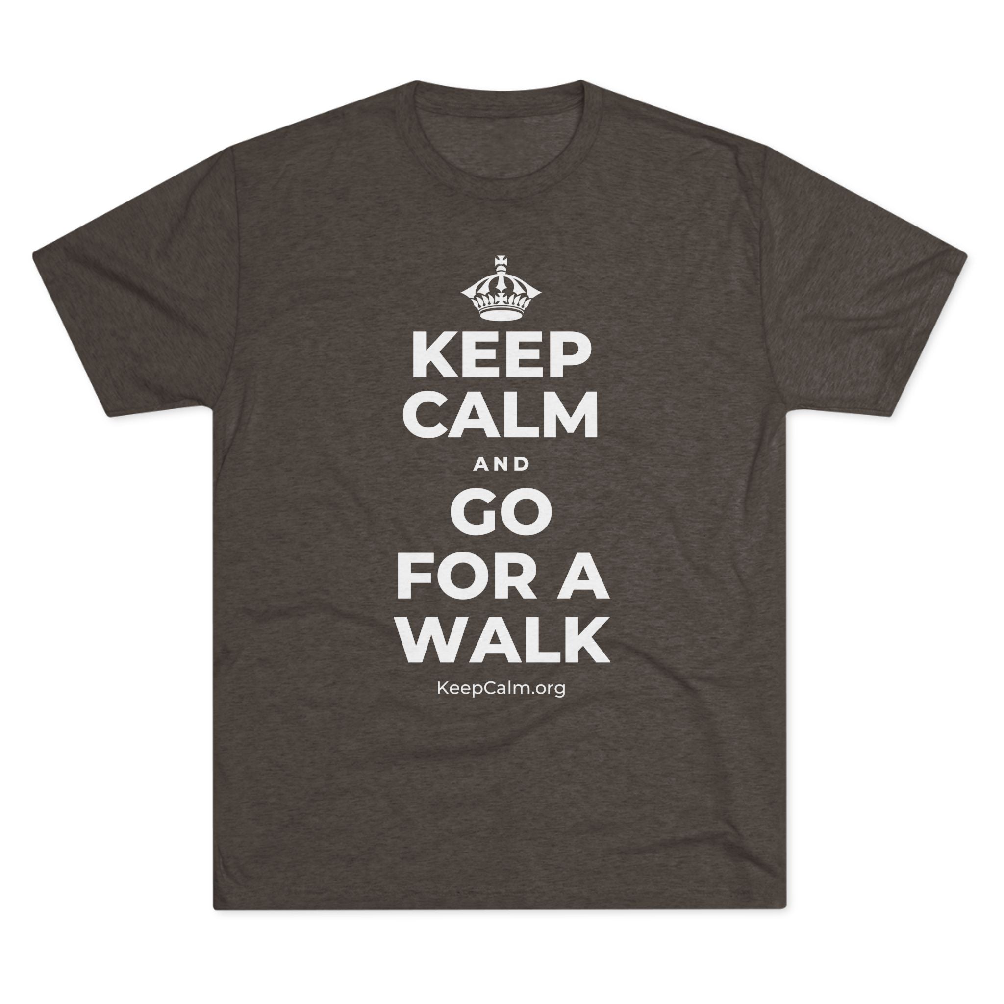 KEEP CALM AND GO FOR A WALK Tri-Blend Tee