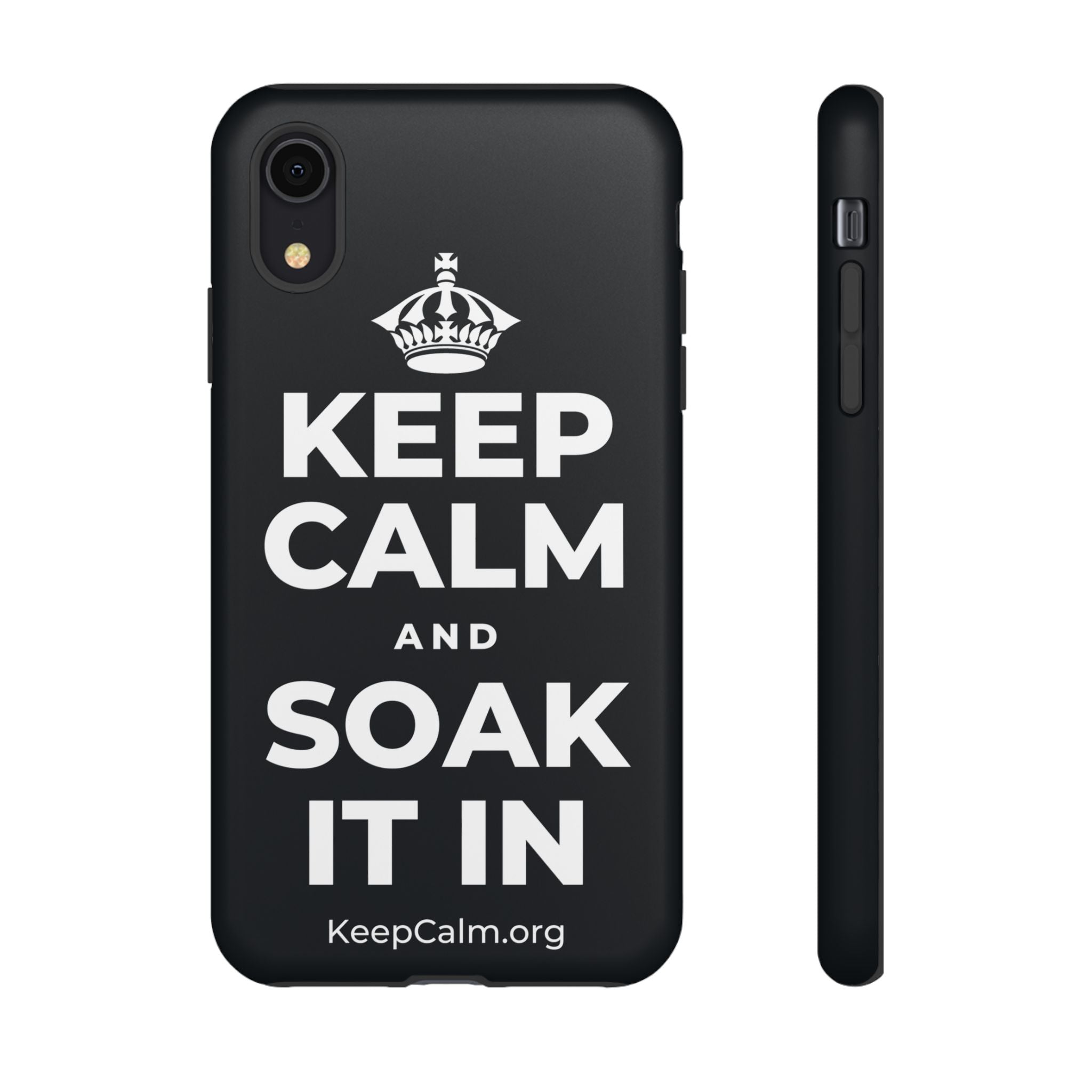 KEEP CALM AND SOAK IT IN Phone Case (Dark)