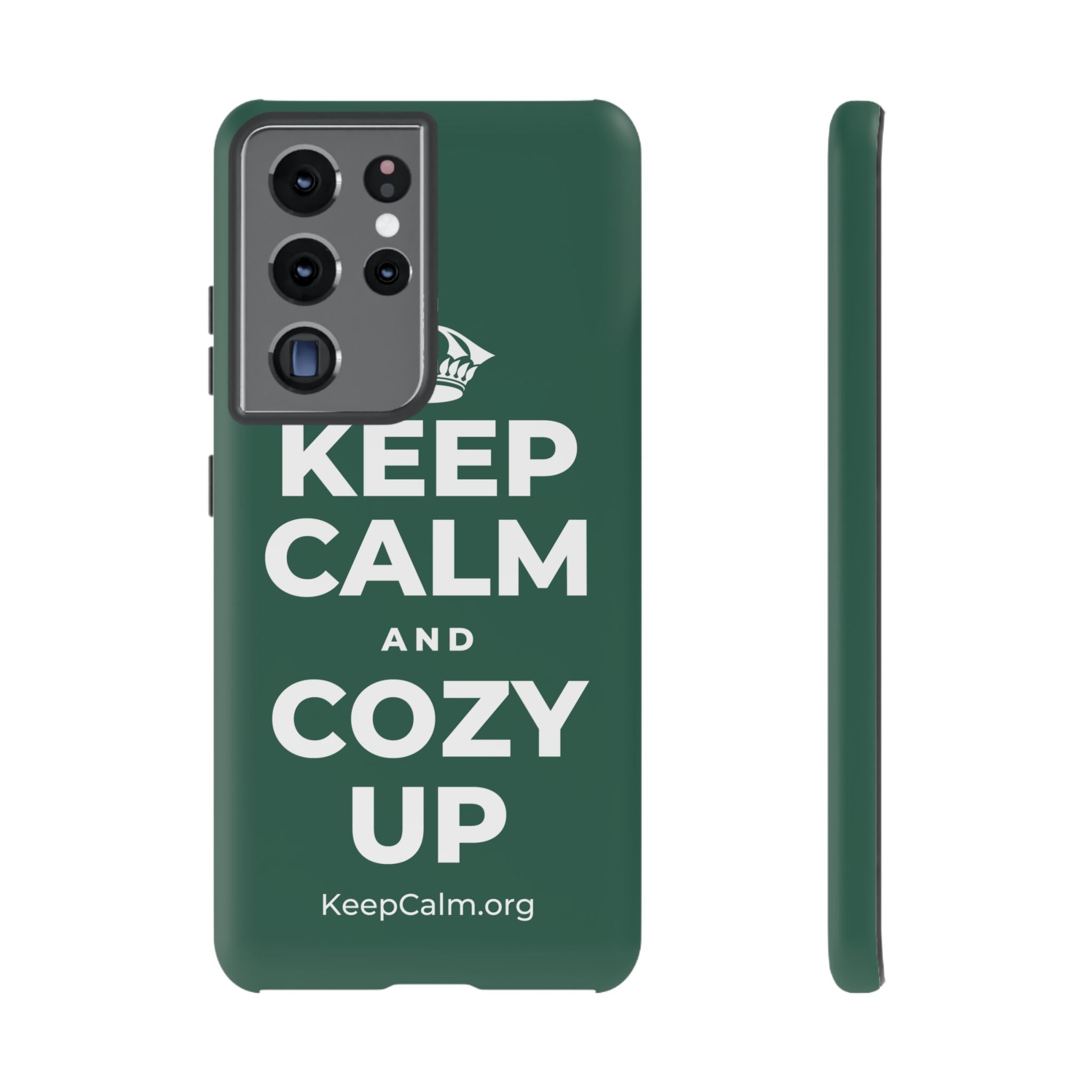 KEEP CALM AND COZY UP Phone Case