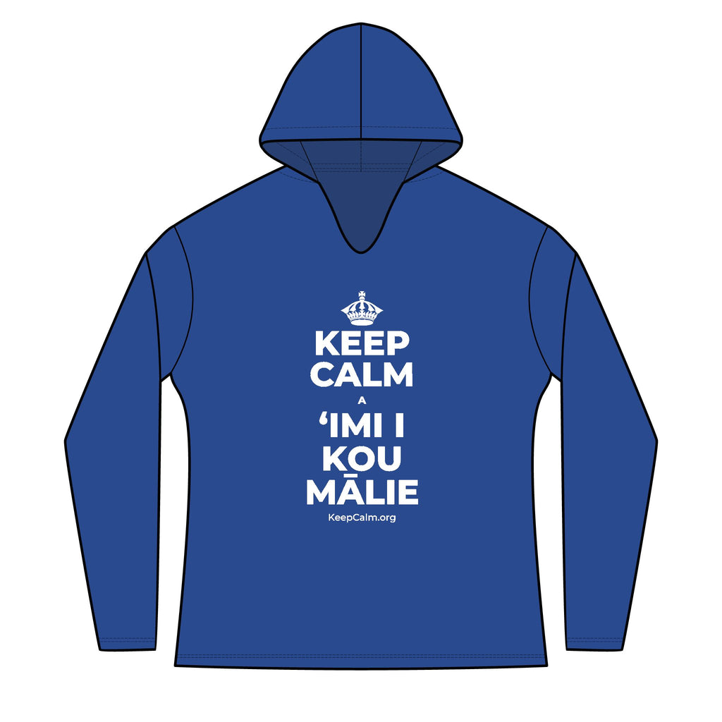 KEEP CALM A ʻIMI I KOU MĀLIE Women's Long Sleeve Hoodie