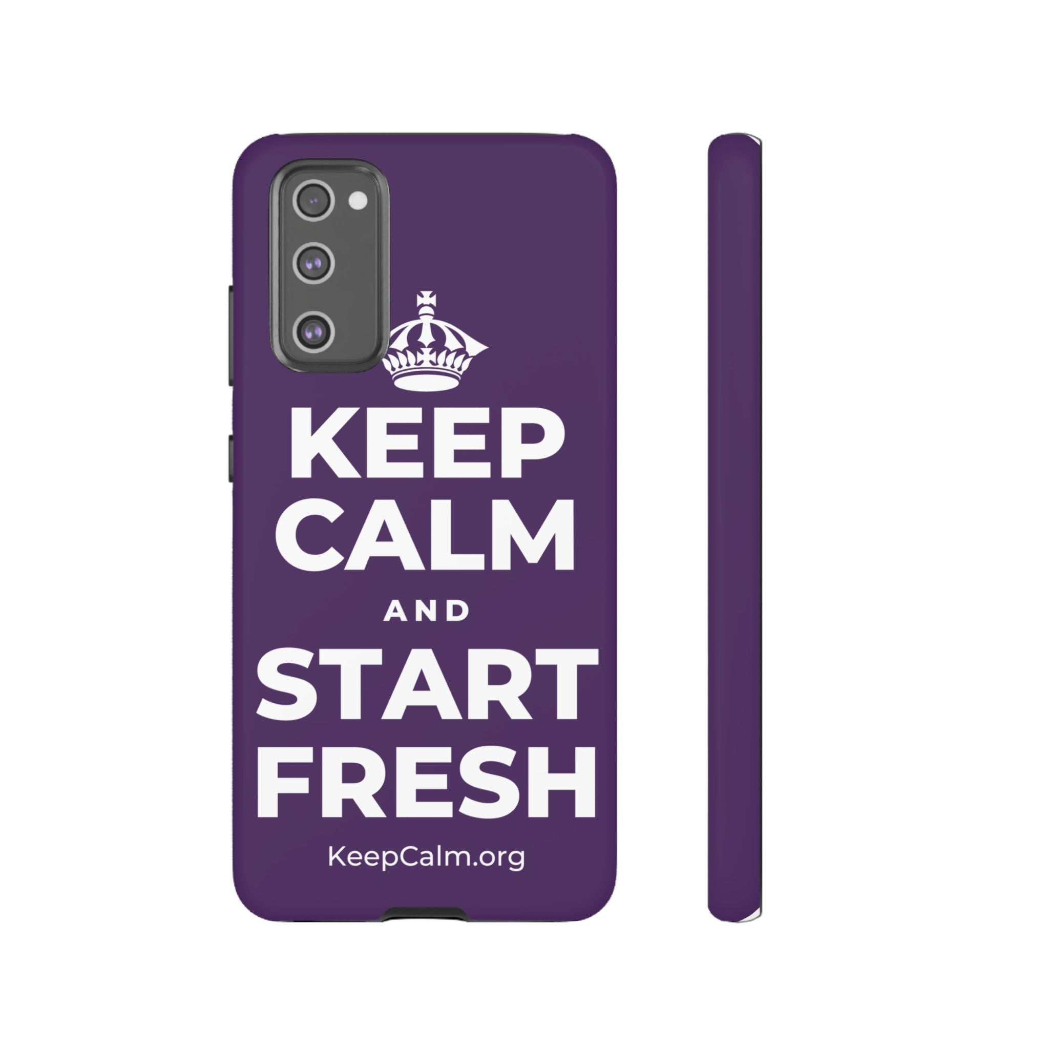 KEEP CALM AND START FRESH Phone Case