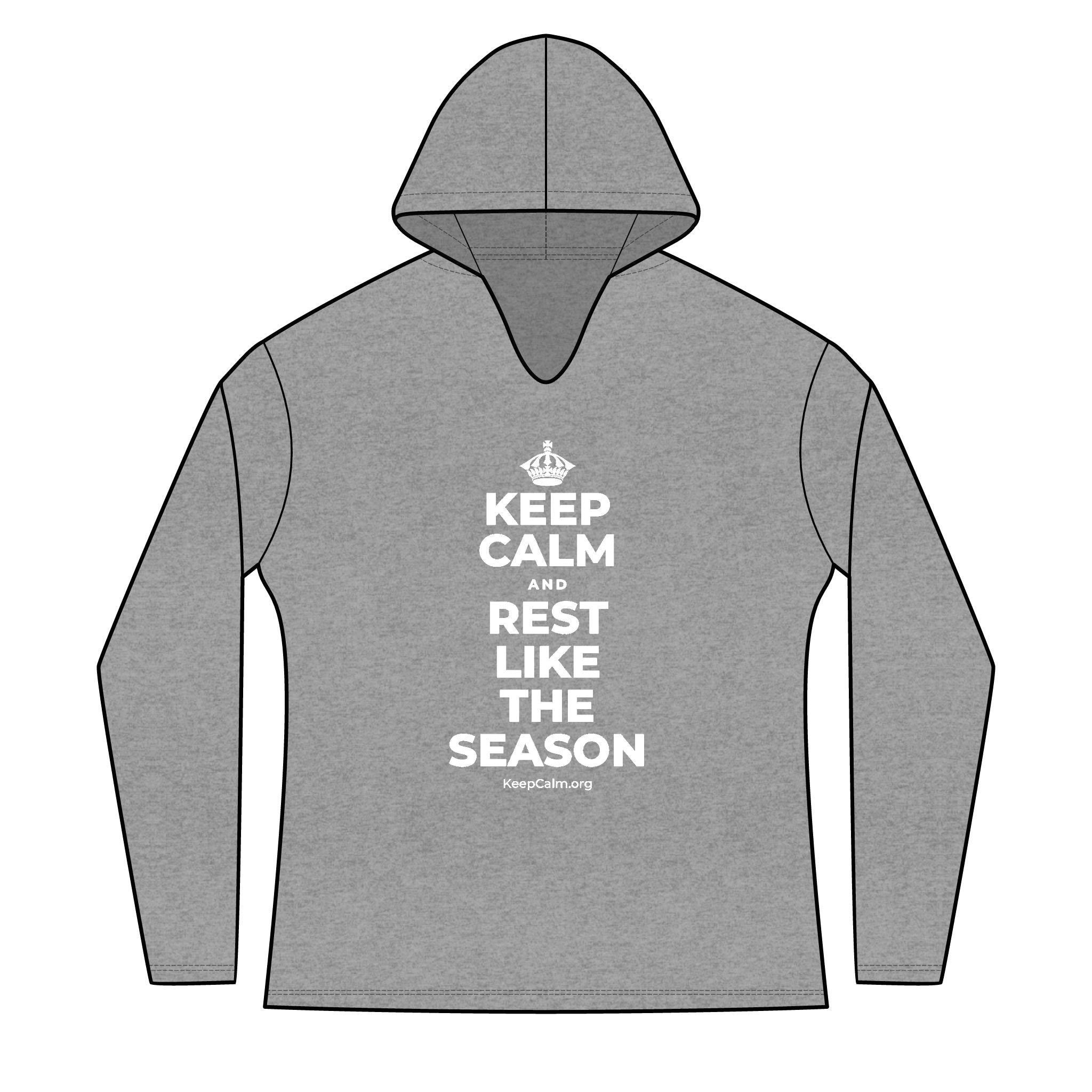 KEEP CALM AND REST LIKE THE SEASON Women's Long Sleeve Hoodie