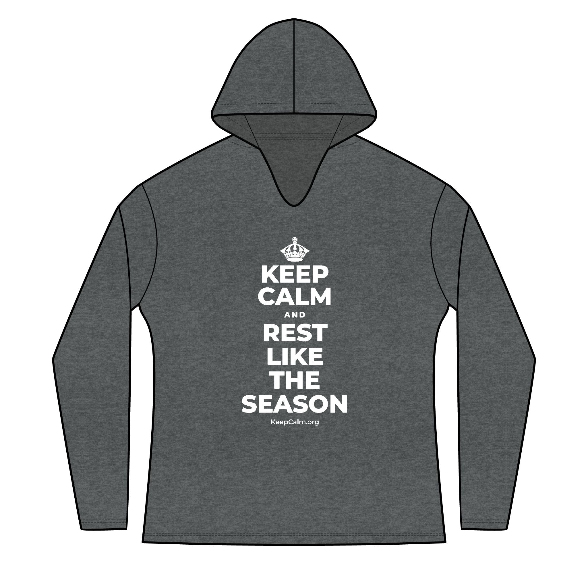 KEEP CALM AND REST LIKE THE SEASON Women's Long Sleeve Hoodie