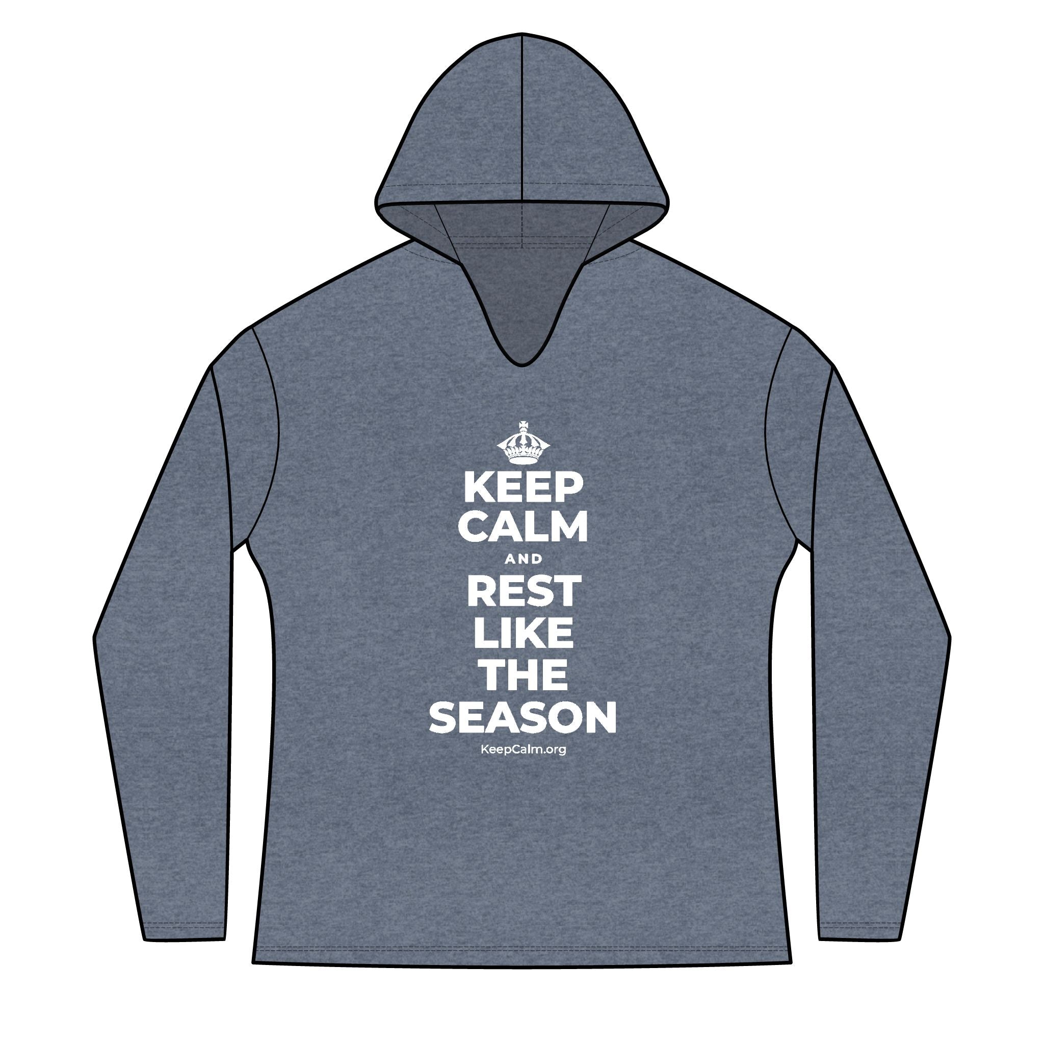 KEEP CALM AND REST LIKE THE SEASON Women's Long Sleeve Hoodie