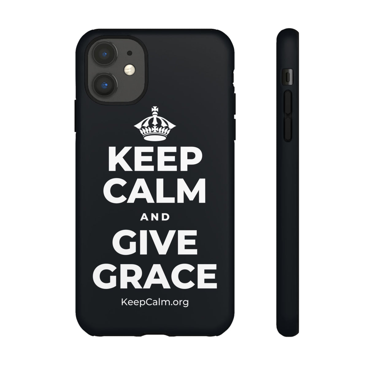 KEEP CALM AND GIVE GRACE Phone Case (Dark)