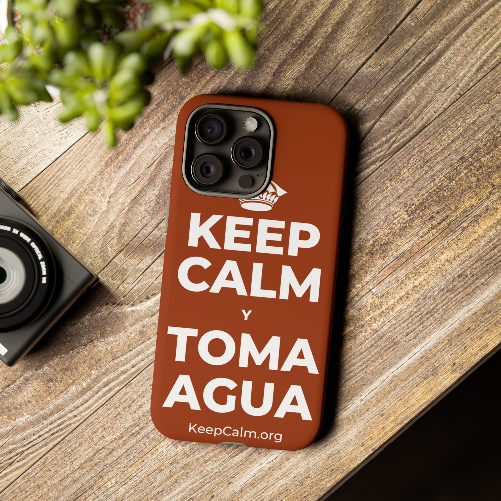 KEEP CALM Y TOMA AGUA Phone Case