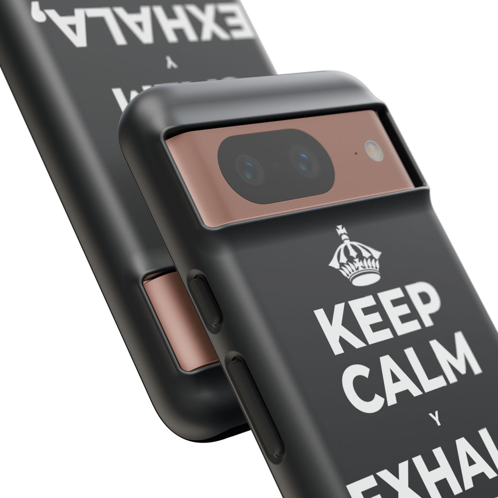 KEEP CALM Y EXHALA, ES VIERNES Phone Case (Dark)