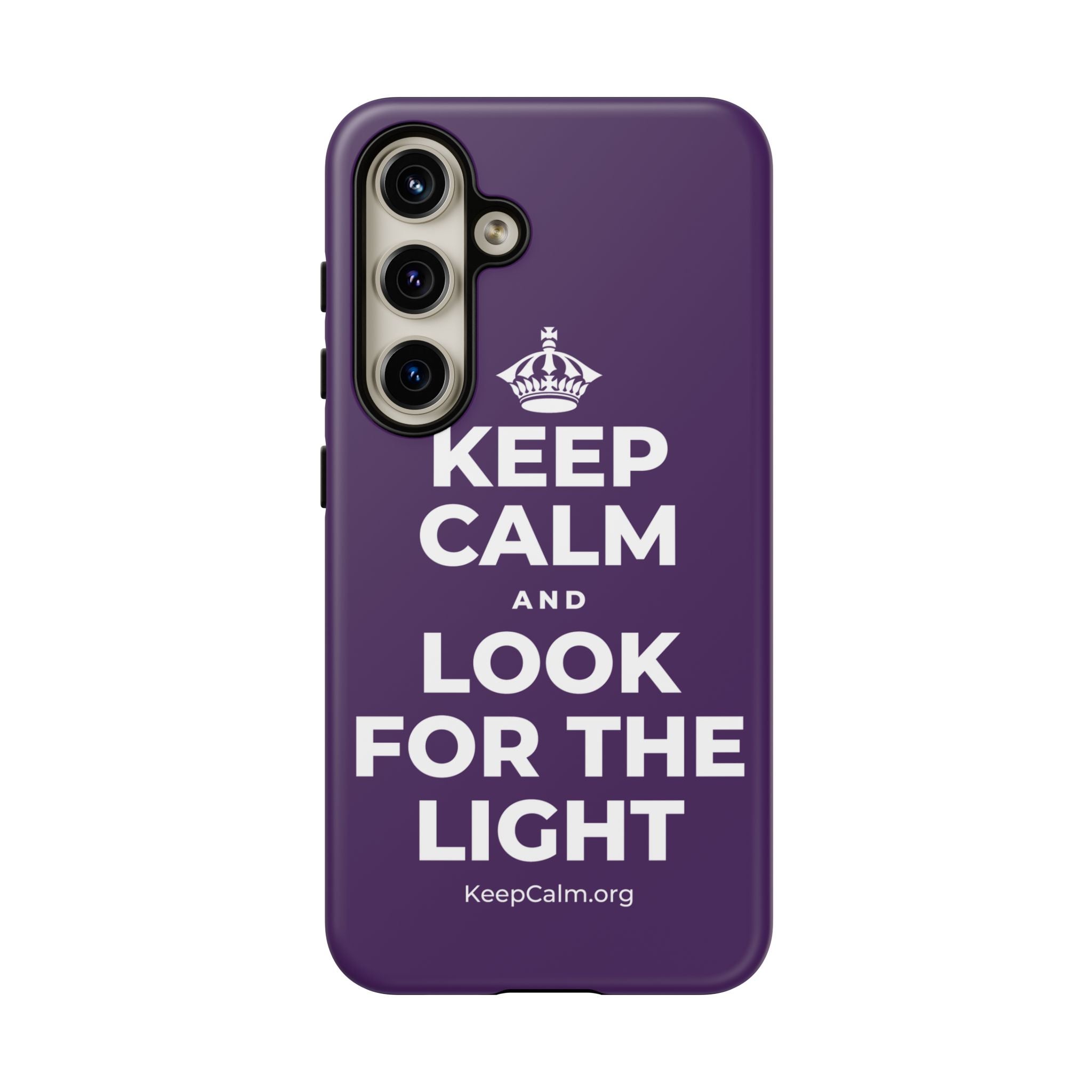KEEP CALM AND LOOK FOR THE LIGHT Phone Case