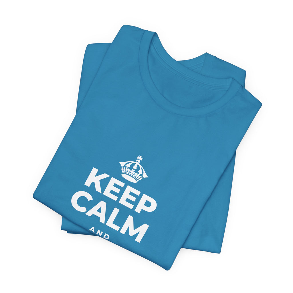 KEEP CALM AND PAY IT FORWARD T-Shirt (White–Asphalt)