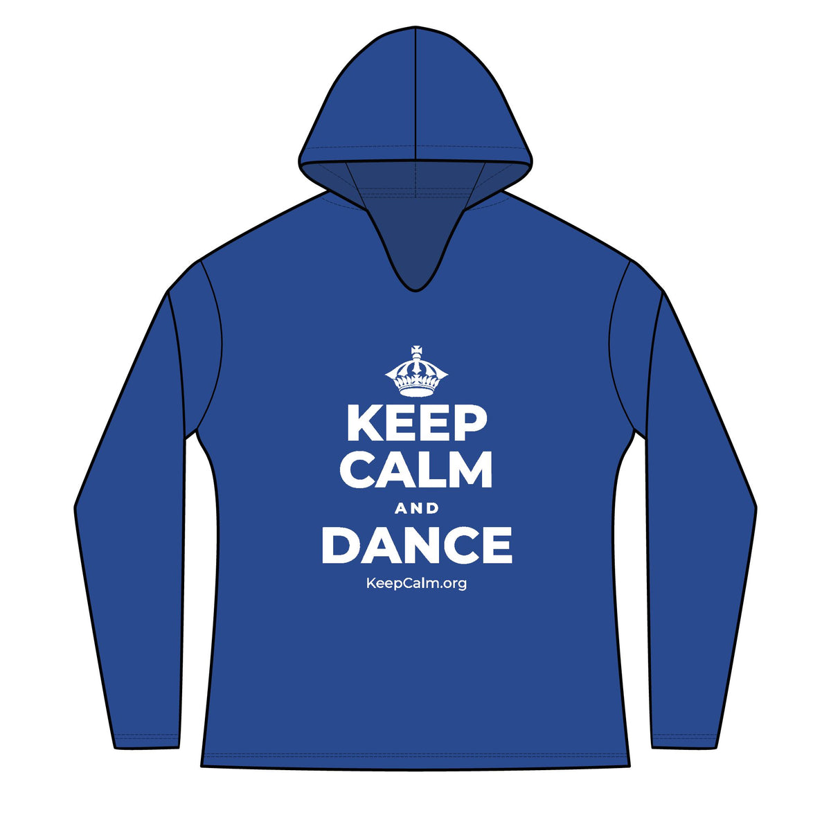 KEEP CALM AND DANCE Women's Long Sleeve Hoodie
