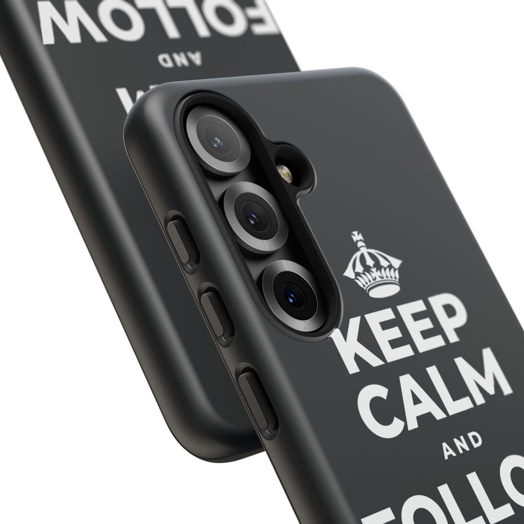 KEEP CALM AND FOLLOW YOUR HEART Phone Case (Dark)