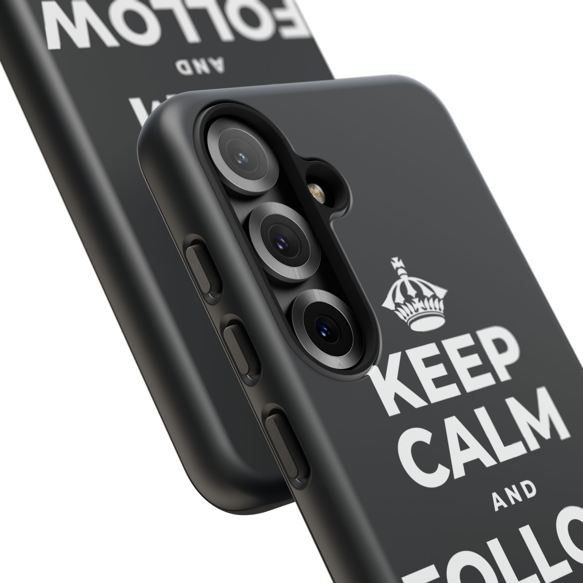 KEEP CALM AND FOLLOW YOUR HEART Phone Case (Dark)