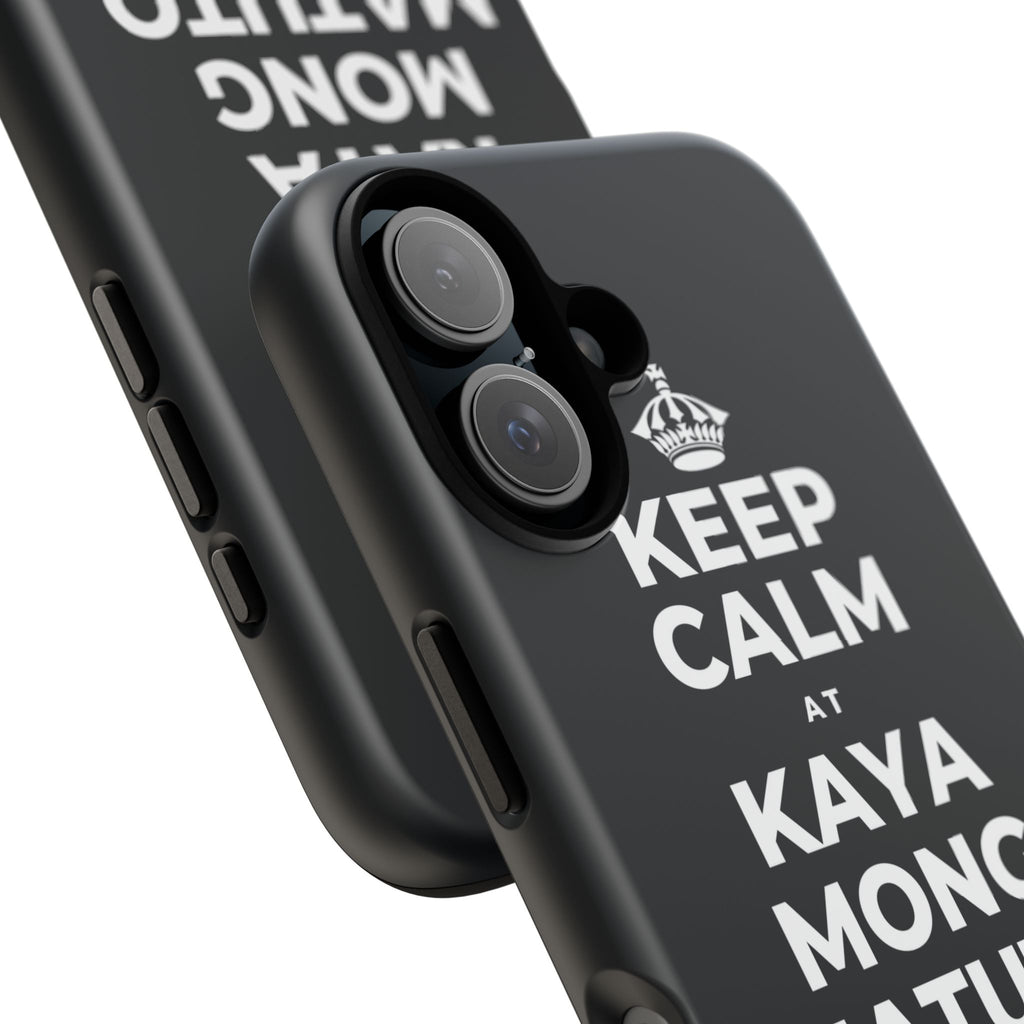 KEEP CALM AT KAYA MONG MATUTO NG KAHIT ANO Phone Case (Dark)