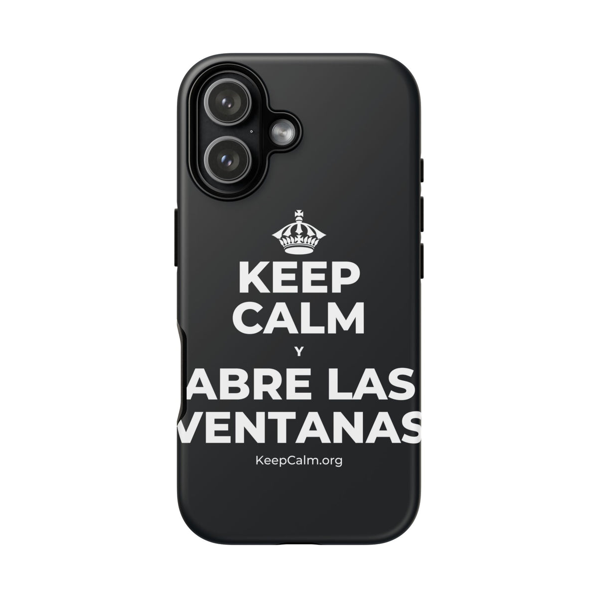 KEEP CALM Y ABRE LAS VENTANAS Phone Case (Dark)