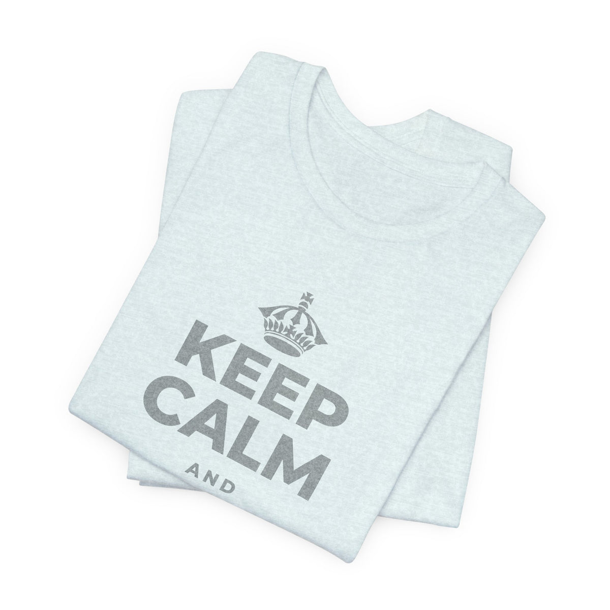 KEEP CALM AND FIND THE WATER T-Shirt (Soft Cream–Heather Mauve)