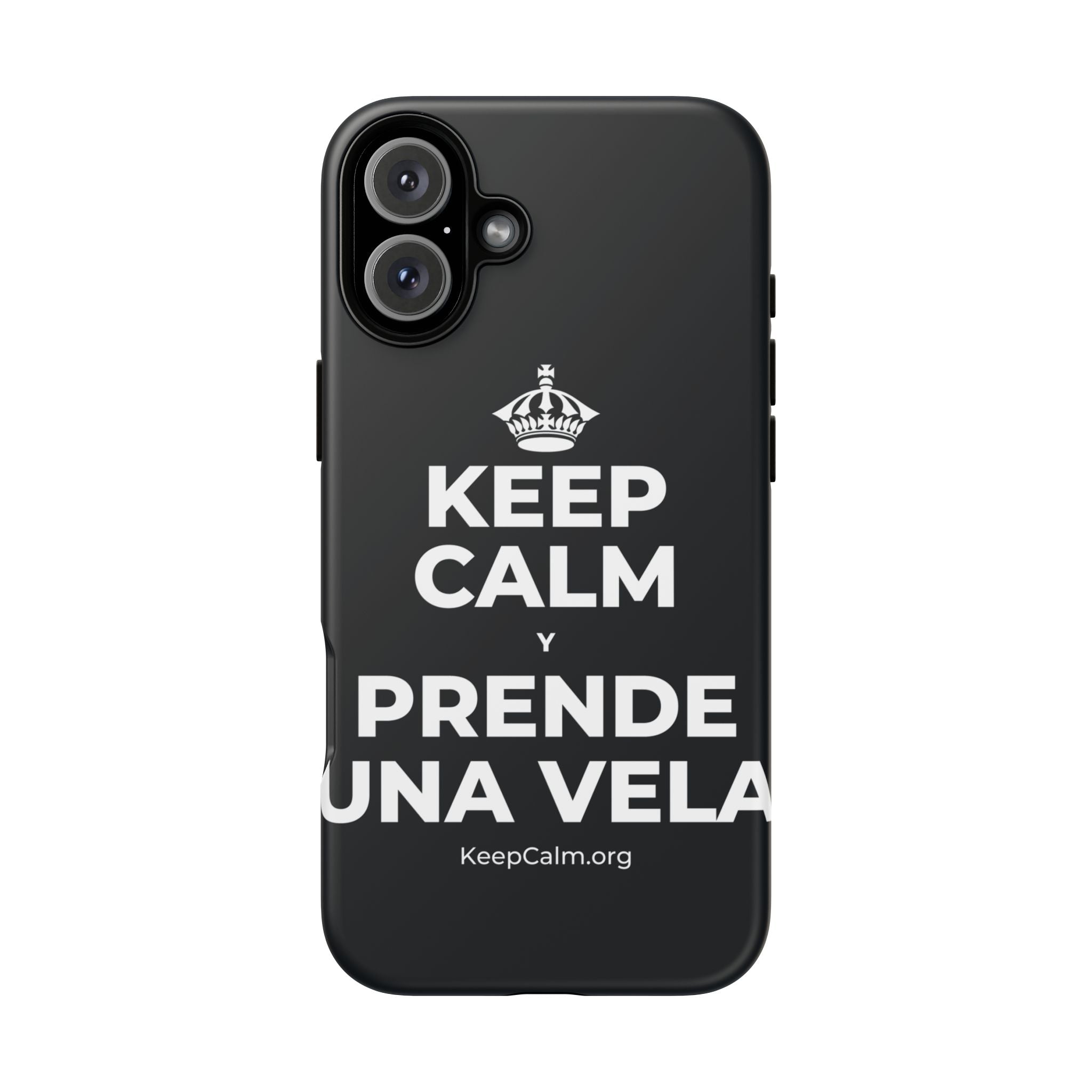 KEEP CALM Y PRENDE UNA VELA Phone Case (Dark)