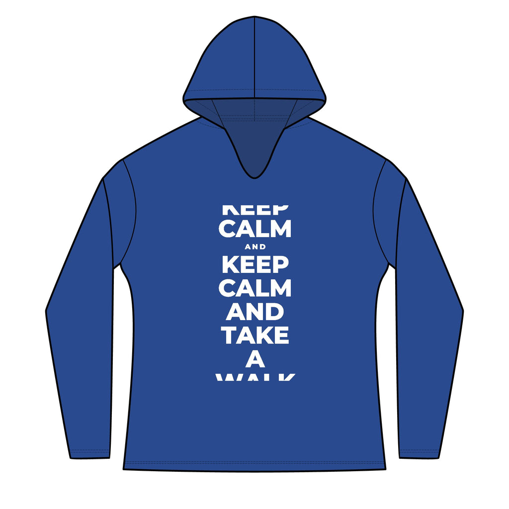 KEEP CALM AND TAKE A WALK Women's Long Sleeve Hoodie