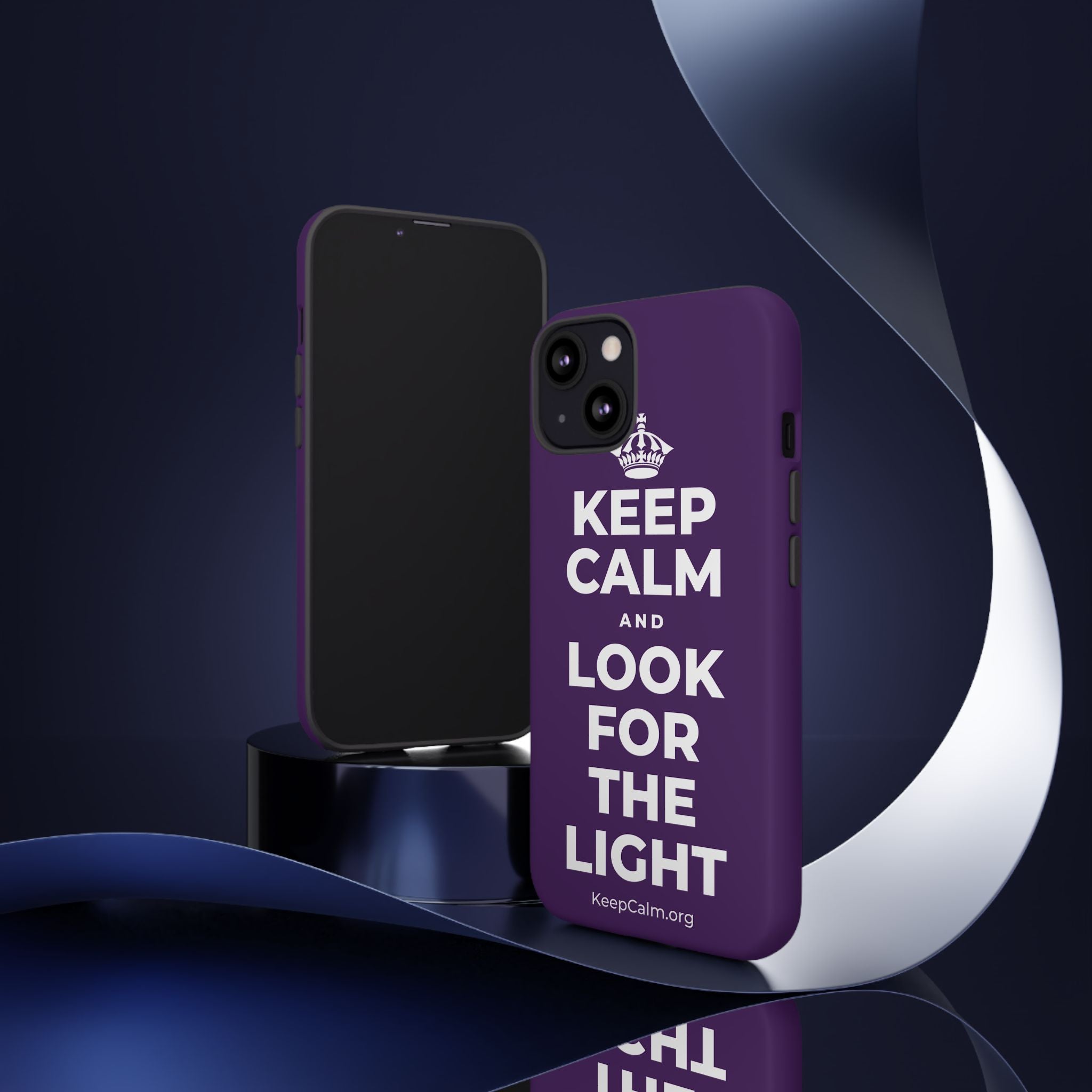 KEEP CALM AND LOOK FOR THE LIGHT Phone Case