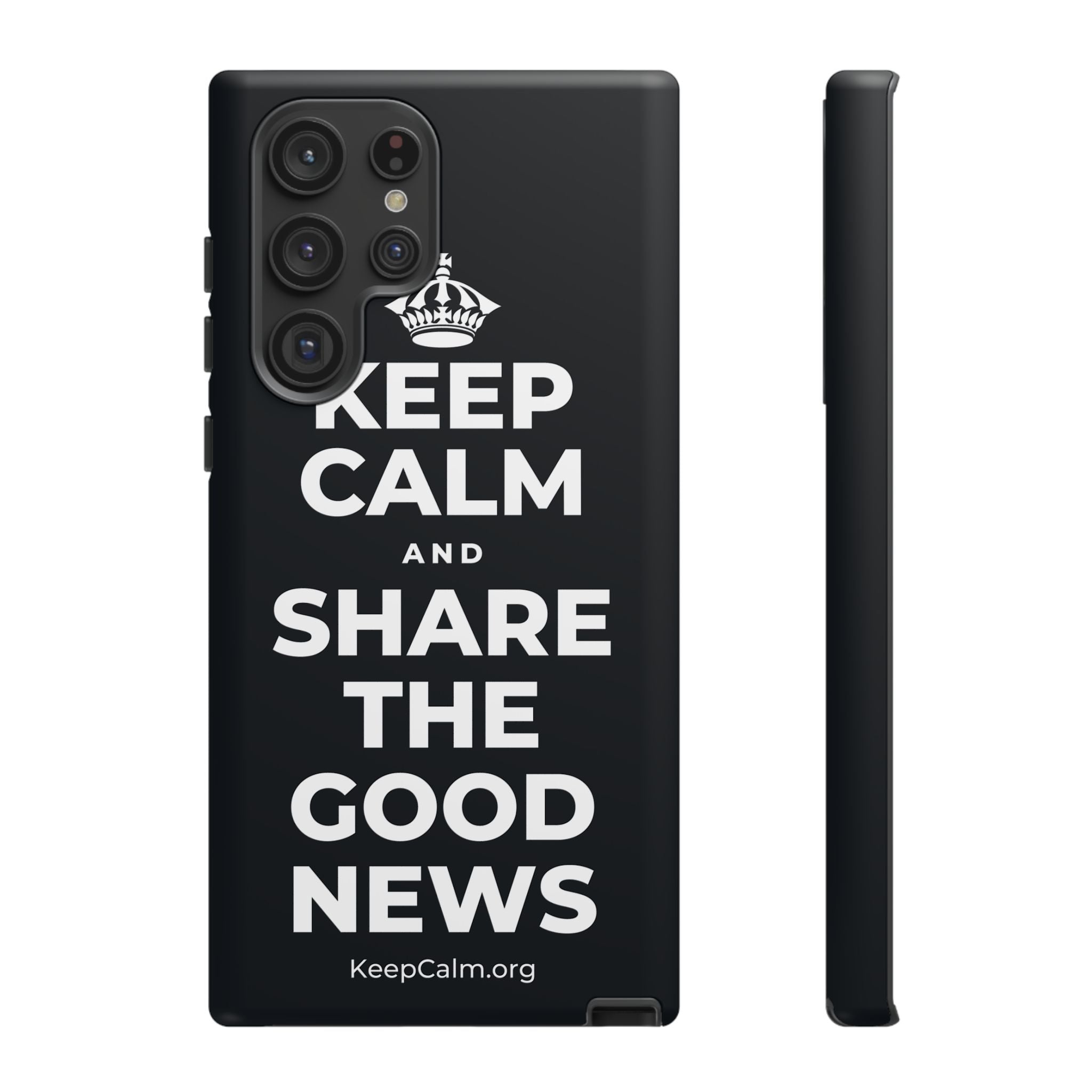 KEEP CALM AND SHARE THE GOOD NEWS Phone Case (Dark)
