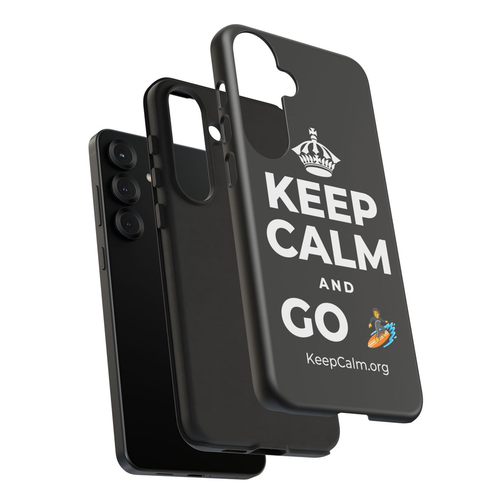 KEEP CALM AND GO 🏄 Phone Case