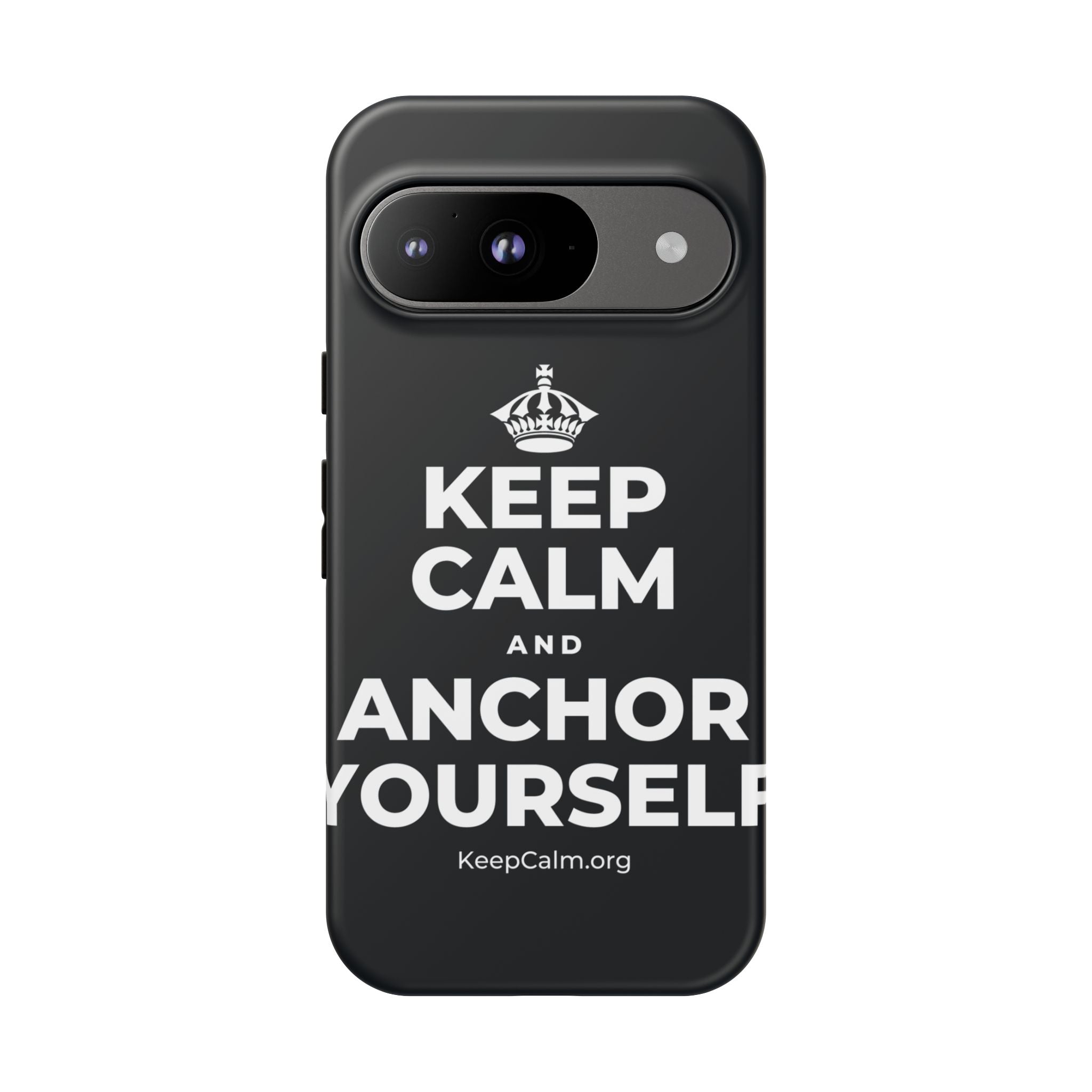 KEEP CALM AND ANCHOR YOURSELF Phone Case (Dark)