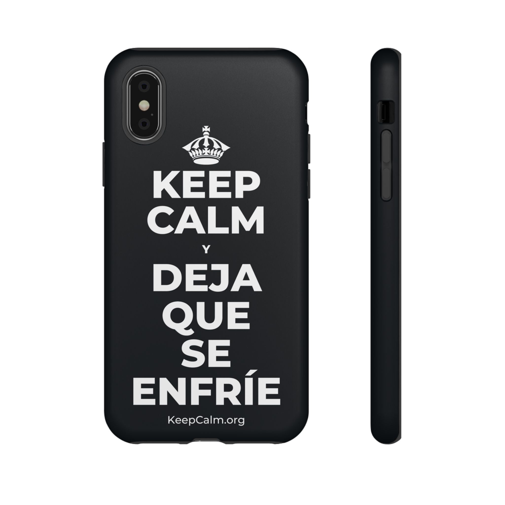 KEEP CALM Y DEJA QUE SE ENFRÍE Phone Case (Dark)