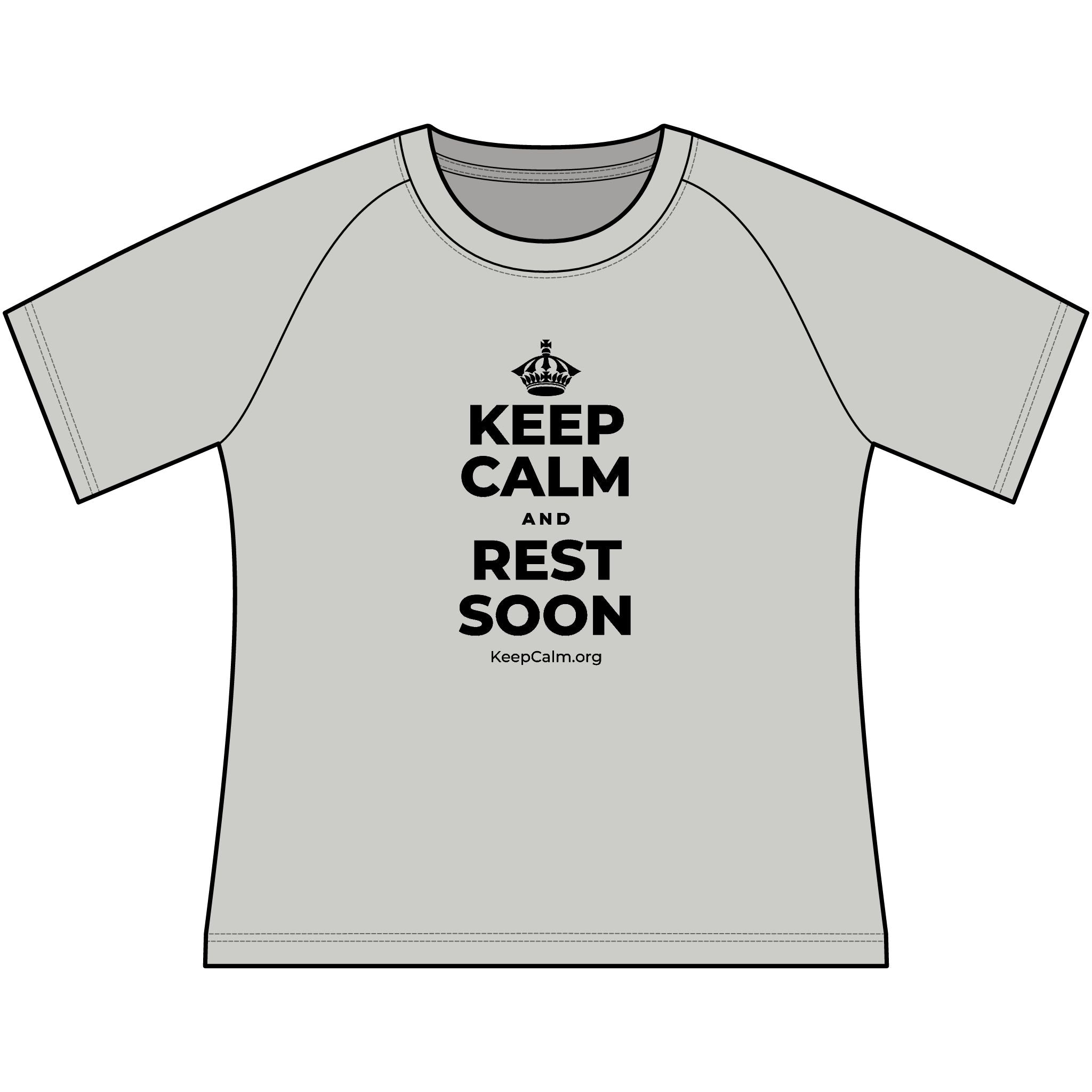KEEP CALM AND REST SOON Women's Raglan Tee