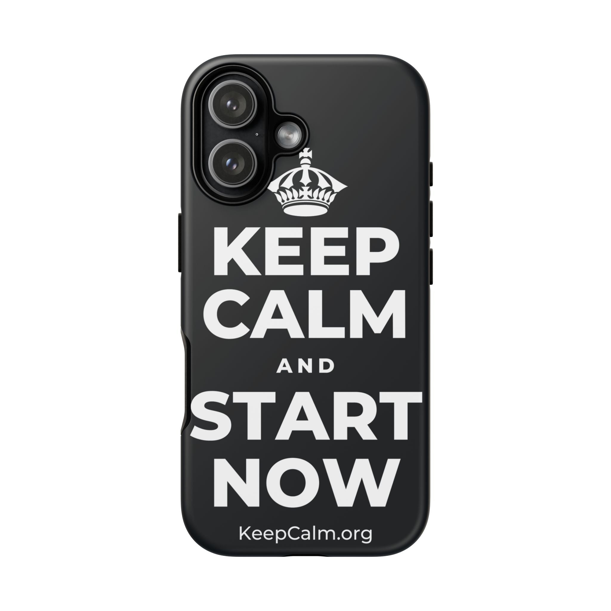 KEEP CALM AND START NOW Phone Case (Dark)
