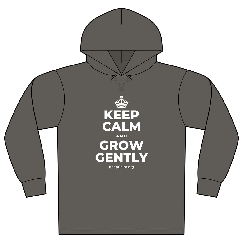 KEEP CALM AND GROW GENTLY Organic Hoodie Tee