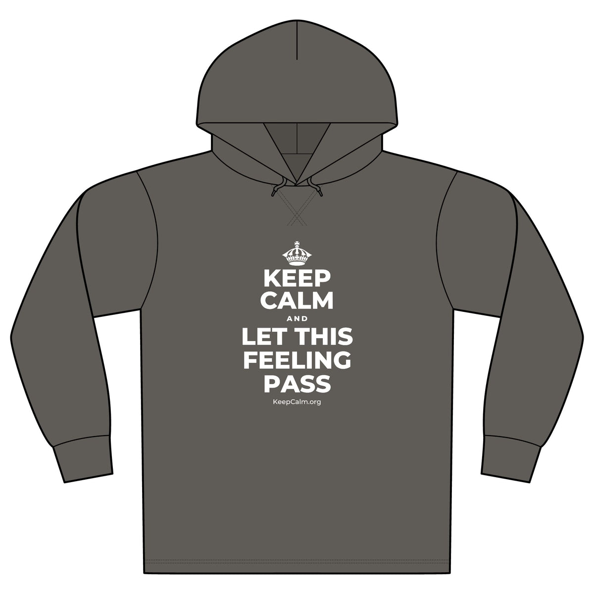 KEEP CALM AND LET THIS FEELING PASS Organic Hoodie Tee