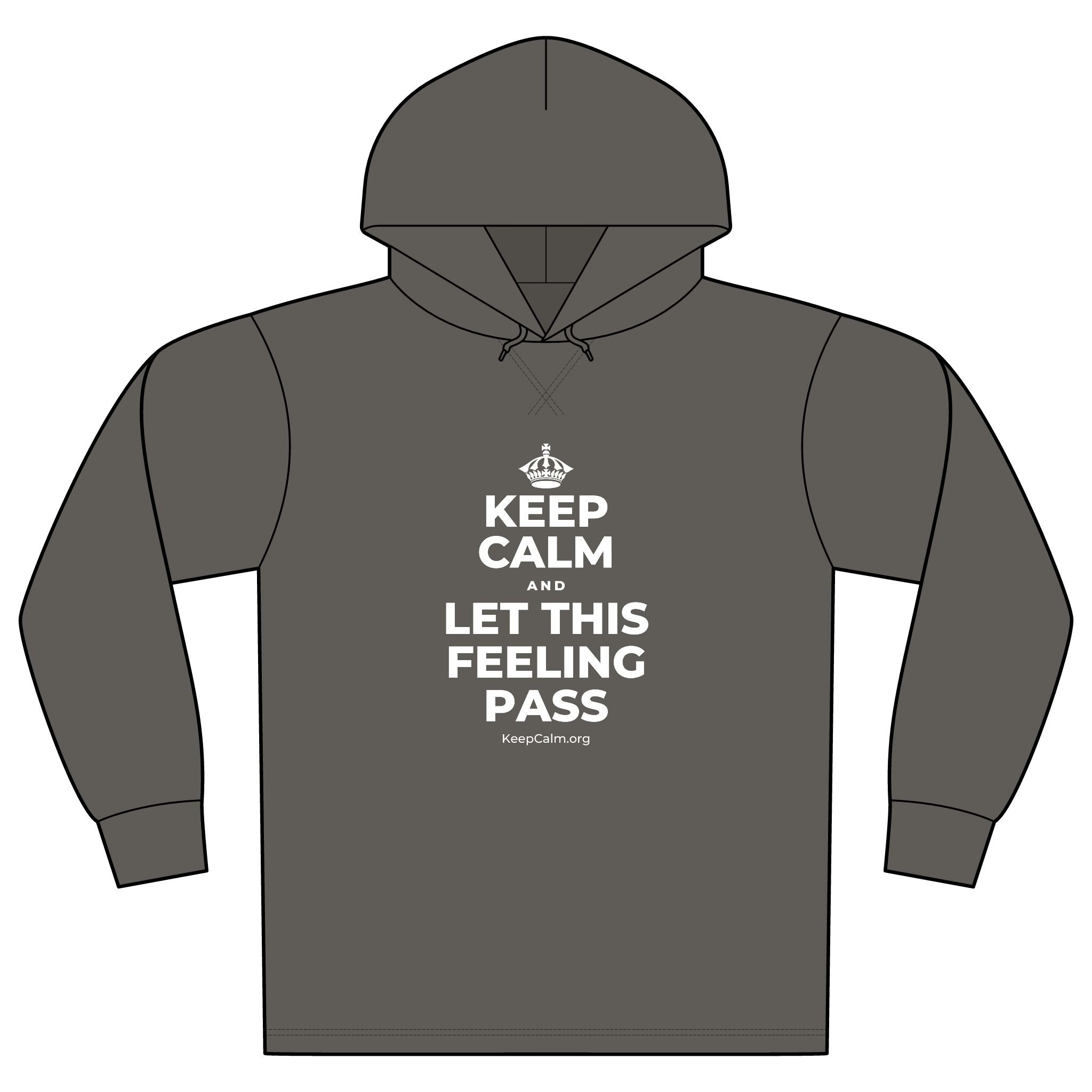 KEEP CALM AND LET THIS FEELING PASS Organic Hoodie Tee