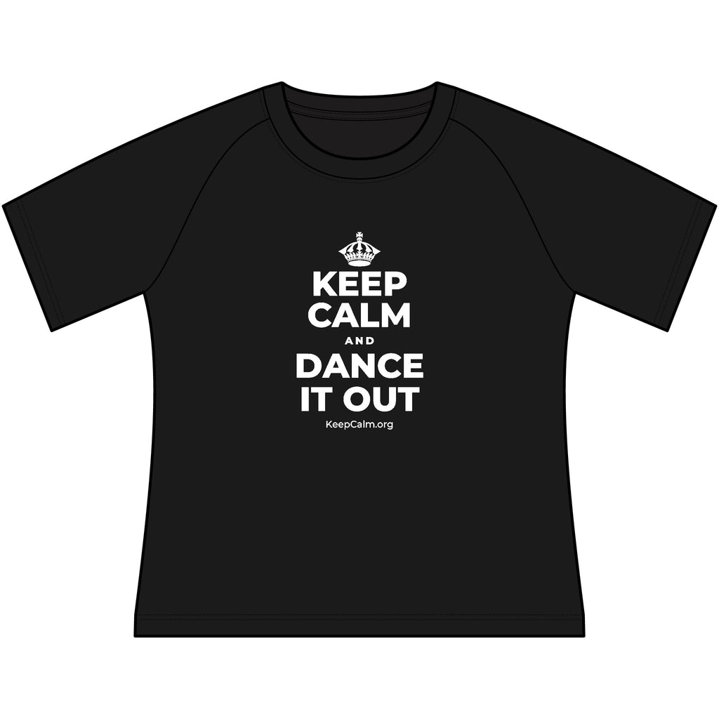KEEP CALM AND DANCE IT OUT Women's Raglan Tee