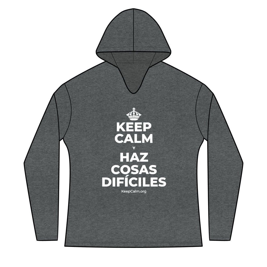 KEEP CALM Y HAZ COSAS DIFÍCILES Women's Long Sleeve Hoodie