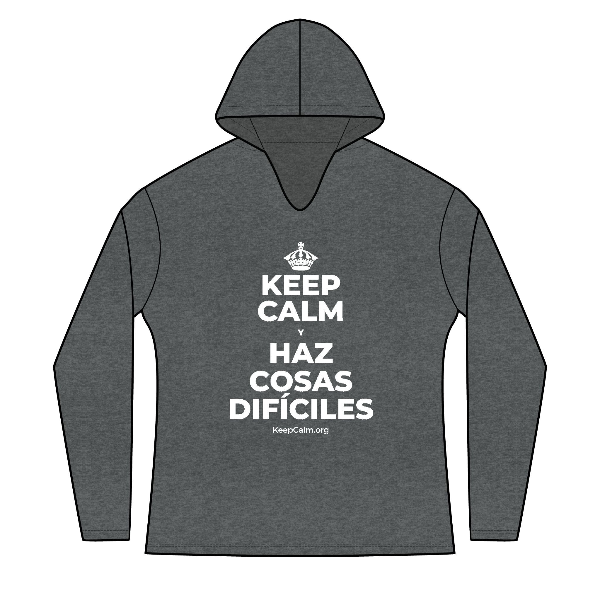 KEEP CALM Y HAZ COSAS DIFÍCILES Women's Long Sleeve Hoodie