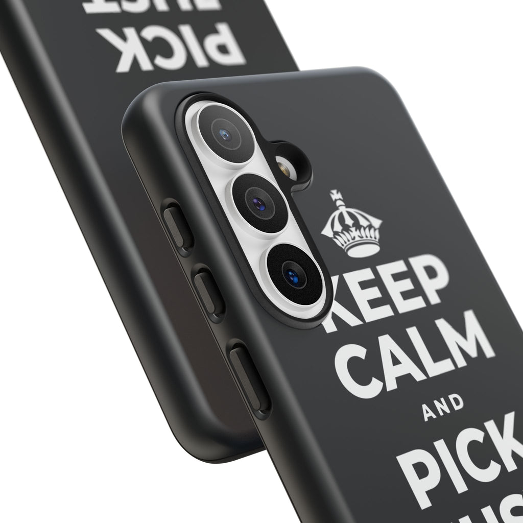 KEEP CALM AND PICK JUST ONE THING Phone Case (Dark)