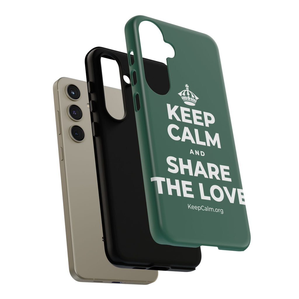 KEEP CALM AND SHARE THE LOVE Phone Case