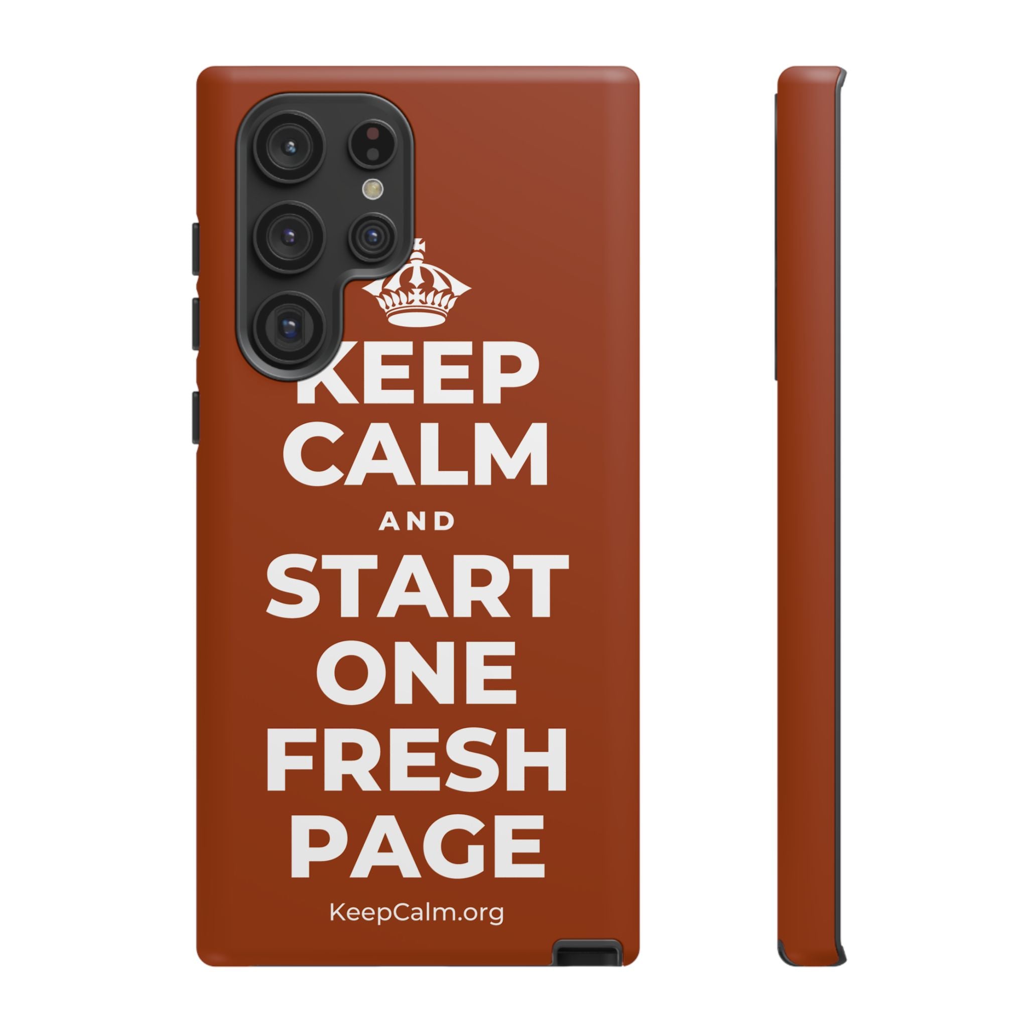 KEEP CALM AND START ONE FRESH PAGE Phone Case