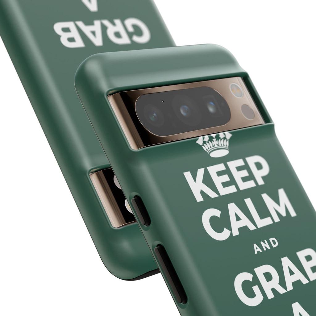 KEEP CALM AND GRAB A WARM DRINK Phone Case