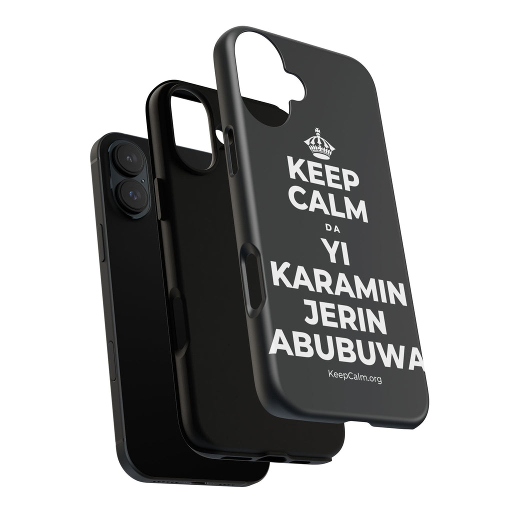 KEEP CALM DA YI ƘARAMIN JERIN ABUBUWA Phone Case (Dark)